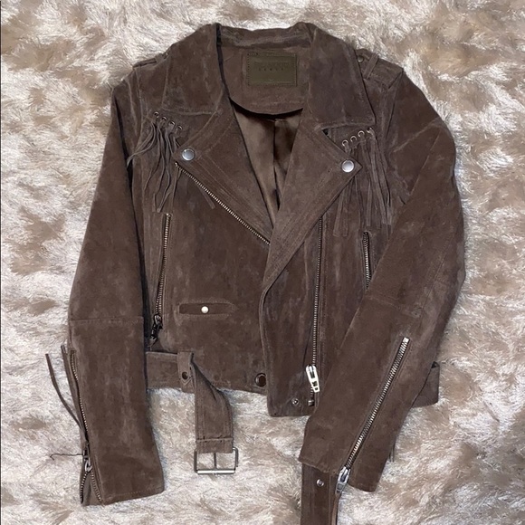 Blank nyc fringe 100% leather jacket - Picture 2 of 5